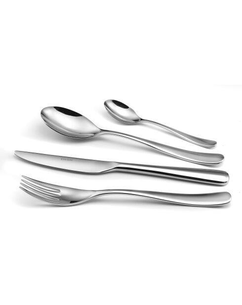 Couverts de table Alpha - Ménagère 24 pièces Acier inoxydable