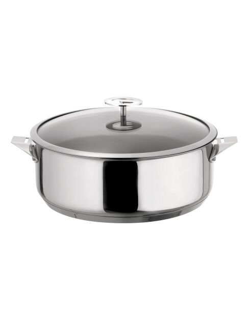 Sauteuse Eclipse inox avec couvercle - D.24cm