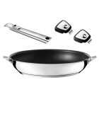 Eclipse frituurpannenset met keramische coating, roestvrijstalen handgreep en afneembare handgrepen - D.32cm