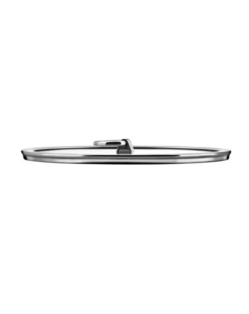 Kegeldeckel und Klappgriff aus Glas, Durchmesser 24 cm