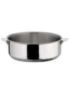 Sauteuse Eclipse inox avec couvercle - D.28cm