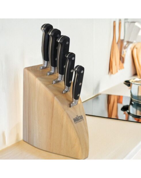 Bloc 5 couteaux de cuisine V Sabatier Rock
