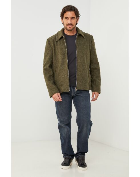 Giacca cappotto Marion Khaki con fibbia