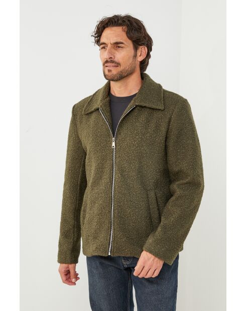 Giacca cappotto Marion Khaki con fibbia