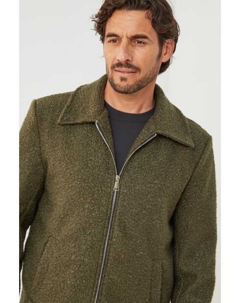 Giacca cappotto Marion Khaki con fibbia