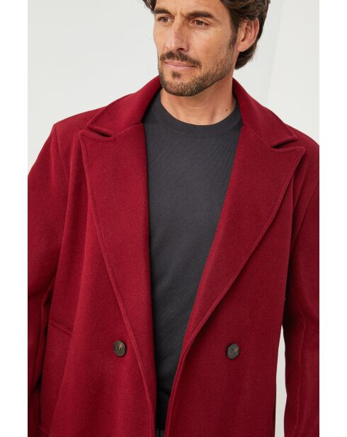 Manteau long Elise Bordeaux