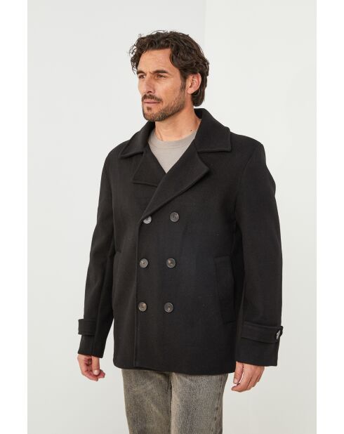 Cappotto di media lunghezza Vivienne Noir