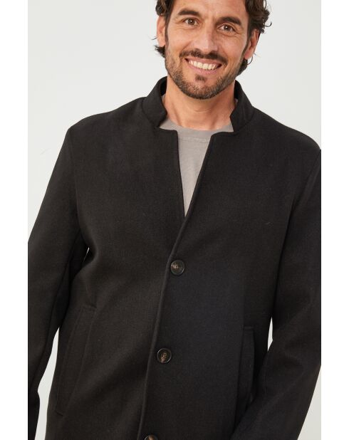 Cappotto di media lunghezza Mao Noir