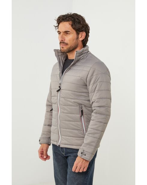 Doudoune col montant Manon Grise