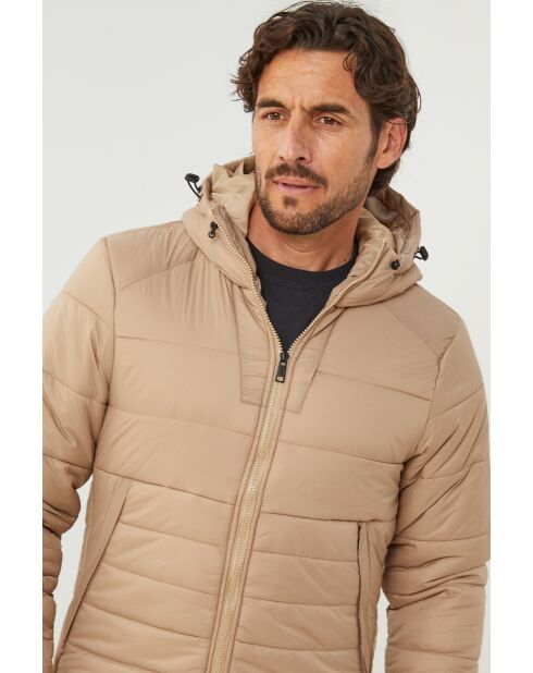 Doudoune col montant Manon Beige