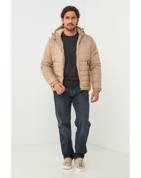 Doudoune col montant Manon Beige