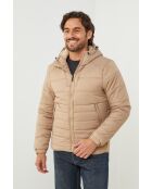 Doudoune col montant Manon Beige