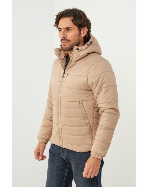 Doudoune col montant Manon Beige