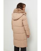 Doudoune mi-long Luna Camel