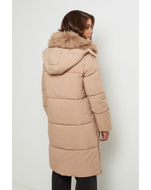 Doudoune mi-long Luna Camel