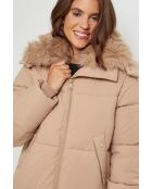 Doudoune mi-long Luna Camel