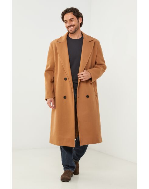 Cappotto lungo Elise Camel