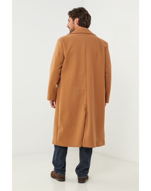 Cappotto lungo Elise Camel