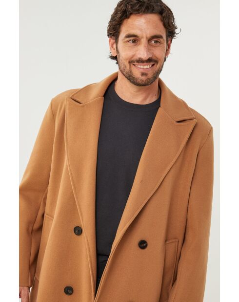 Cappotto lungo Elise Camel
