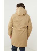 Doudoune long à capuche Sarah Beige