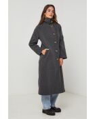 Manteau long Arielle Anthracite