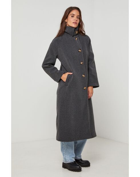 Manteau long Arielle Anthracite