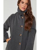 Manteau long Arielle Anthracite