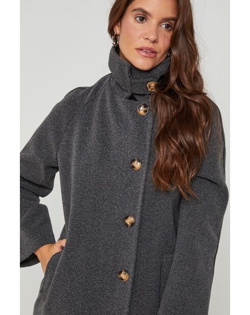 Manteau long Arielle Anthracite