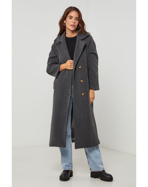 Manteau long Arielle Anthracite