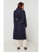 Cappotto lungo con collo a vestaglia Elia Marine