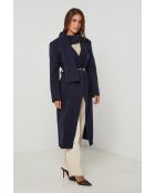 Cappotto lungo con collo a vestaglia Elia Marine