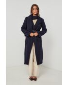 Cappotto lungo con collo a vestaglia Elia Marine
