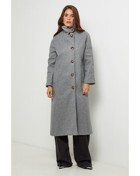 Manteau long Arielle Gris