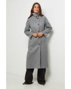 Manteau long Arielle Gris