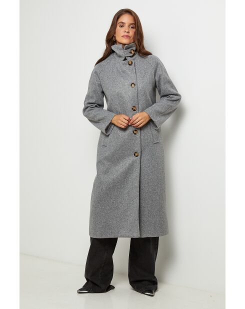 Manteau long Arielle Gris