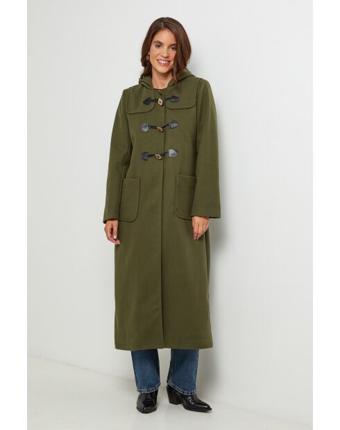 Manteau long à capuche Susan Kaki