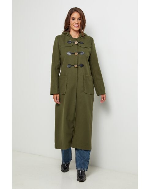 Manteau long à capuche Susan Kaki