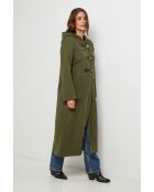 Manteau long à capuche Susan Kaki