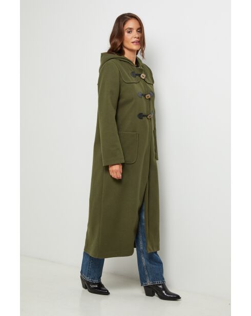 Manteau long à capuche Susan Kaki