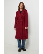Manteau long Cécilia Bordeaux