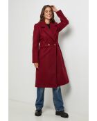 Manteau long Cécilia Bordeaux
