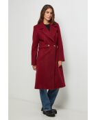 Manteau long Cécilia Bordeaux