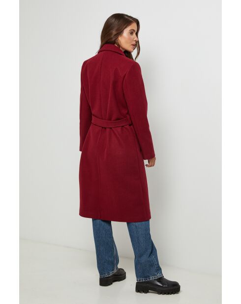 Manteau long Cécilia Bordeaux