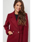 Manteau long Cécilia Bordeaux