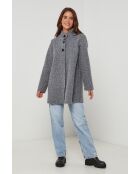 Manteau mi-longcol montant Melodie Gris