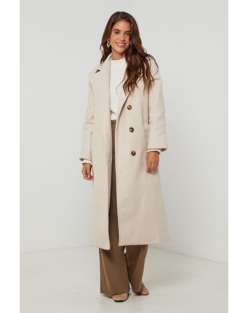 Arielle Beige lange jas