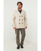 Cappotto di media lunghezza beige Vivienne