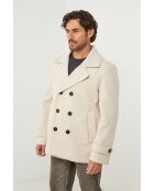Cappotto di media lunghezza beige Vivienne
