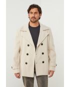 Cappotto di media lunghezza beige Vivienne