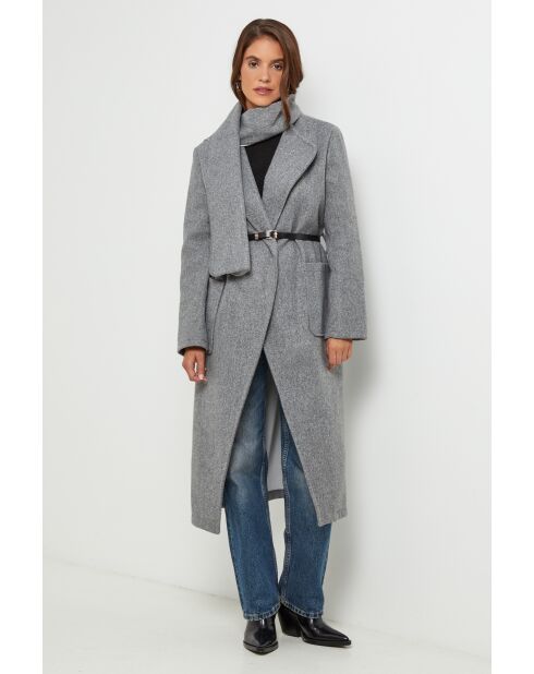 Manteau long Elia Gris